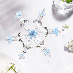 30Pcs Christmas Snowflake Iron Wire Forms&nbsp;IFIN-SC0001-98A