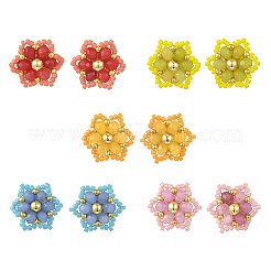 Natural Malaysia Jade Stud Earrings&nbsp;EJEW-MZ00742