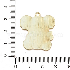合金エナメルチャーム  コアラのチャーム  ライトグレー  30.5x27.5x2mm  穴：2mm&nbsp;ENAM-A011-03B-G