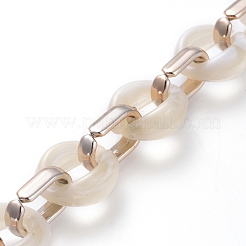 Transparent Acrylic Handmade Cable Chain&nbsp;AJEW-JB00547-01