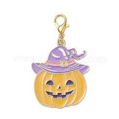 5Pcs Halloween Alloy Enamel Pendant Decorations&nbsp;HJEW-JM03960
