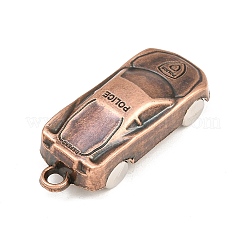 合金のチベット風チャーム  パトカーのチャーム  赤銅鉱  43x17.5x13mm  穴：3mm&nbsp;AL-CBA2376-19R