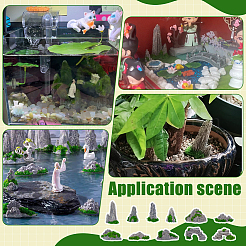 12Pcs 12 Styles Resin Mountain Ornaments&nbsp;DJEW-FG0001-41