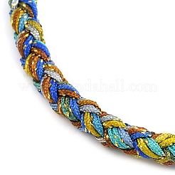 4MM Braided Nylon Cord Bracelets&nbsp;FIND-A057-01G-02
