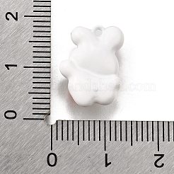 合金エナメルチャーム  動物のチャーム  兎  15.5x12.5x5.5mm  穴：1.2mm&nbsp;ENAM-D303-05I