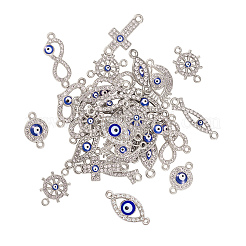 50Pcs 10 Style Alloy Links&nbsp;PALLOY-CJ0001-167