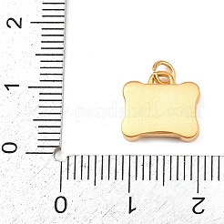 304ステンレススチールチャーム  ハート付きカメラ  丸カン付き  ゴールドカラー  10.5x11.5x3mm&nbsp;STAS-I360-03G