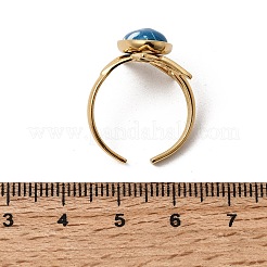 304 Stainless Steel Open Cuff Rings for Women&nbsp;RJEW-K258-13B-G