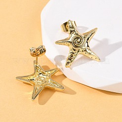 Brass Stud Earrings&nbsp;EJEW-D332-04G