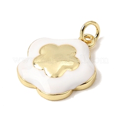 Brass Enamel Pendants&nbsp;KK-CBA960E-08B-G