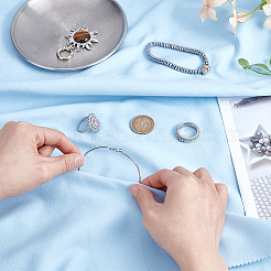 Suede Fabric Silver Polishing Cloth&nbsp;AJEW-WH0678-12B