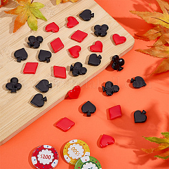 80Pcs 4 Styles Opaque Resin Cabochons&nbsp;RESI-SC0006-63