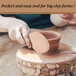 Handmade Wooden Clay Cup Paddle&nbsp;WOOD-WH0029-114