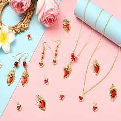 10Pcs Brass Enamel Charms&nbsp;KK-SZ0003-35