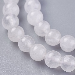 天然石クオーツクリスタルビーズ連売り  ロッククリスタルビーズ  ラウンド  4~5mm  穴：0.8mm  約79~88個/連  14.96''（38センチメートル）&nbsp;X-G-G776-02D