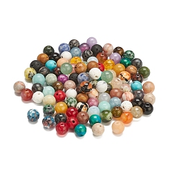 100Pcs Natural & Synthetic Gemstone Beads&nbsp;G-YW0001-11
