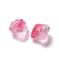Baking Paint Transparent Glass Beads&nbsp;GLAA-C035-01O
