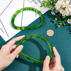 Resin Imitation Jade Bag Handles&nbsp;FIND-WH0128-03