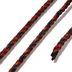 12m 3本撚りポリエステル綿コード  ファイヤーブリック  2.5mm  約13.12ヤード（12m）/ロール&nbsp;OCOR-V001-A07