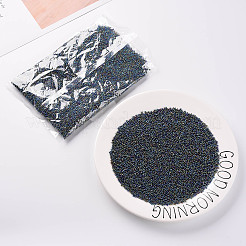 12/0 ガラスシードビーズ  アイリスラウンド  カラフル  2mm  穴：1mm  約30000個/ポンド&nbsp;SEED-A009-2mm-605