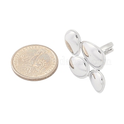 Anti-Tarnish 304 Stainless Steel Teardrop Open Cuff Rings&nbsp;RJEW-M047-05P