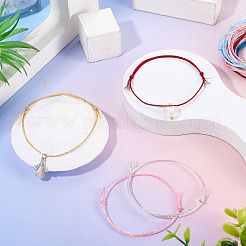 30Pcs 6 Colors Polyester Braided Cord Bracelet Making&nbsp;AJEW-TA00047