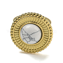 Ion Plating(IP) 304 Stainless Steel Open Cuff Rings&nbsp;RJEW-C079-16G-01