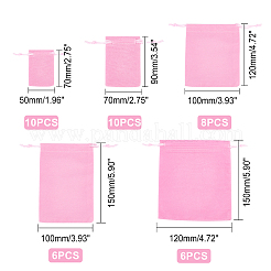 40Pcs 5 Styles Rectangle Velvet Pouches&nbsp;TP-NB0001-35C
