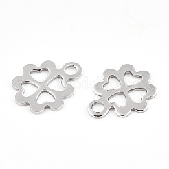 Tarnish Resistant 201 Stainless Steel Flower Charms&nbsp;STAS-R064-29
