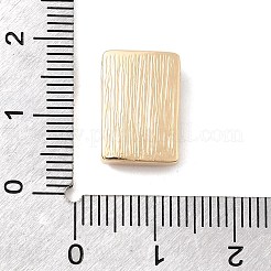 真鍮製マイクロパヴェキュービックジルコニアビーズ  クロスの長方形  18KGP本金メッキ  14.5x10x14.5mm  穴：2.5x1.5mm&nbsp;KK-A277-20G