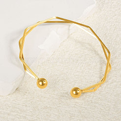 Stylish 304 Stainless Steel Cuff Bangles&nbsp;LY6810-2