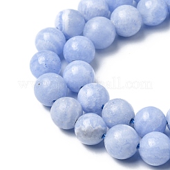 天然石ビーズ連売り  模造瑪瑙  染め  ラウンド  8~8.5mm  穴：1mm  約48個/連  14.92~15.16インチ（37.9~38.5cm）&nbsp;G-G0002-A01-B