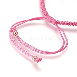 Nylon Cord Braided Bead Bracelets Making&nbsp;BJEW-F360-FRG01