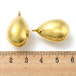 304ステンレスペンダント  ティアドロップチャーム  14KGP本金メッキ  25x15.5mm  穴：1.6mm&nbsp;STAS-L022-024G-03