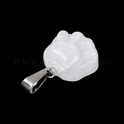Natural & Synthetic Mixed Gemstone Carved Pendants&nbsp;G-Q608-01