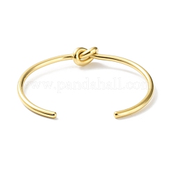 304ステンレススチール製カフバングル  ゴールドカラー  コイル  内径：2-1/2インチ（6.25cm）&nbsp;BJEW-G685-01A