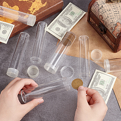 60Pcs 2 Styles Transparent ABS Plastic Coin Storage Tube&nbsp;AJEW-OC0004-67