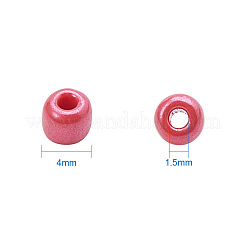 混合スタイル6/0ラウンドガラスシードビーズ  ミックスカラー  4mm  穴：1.5mm  約1840個/箱&nbsp;SEED-PH0006-4mm-11