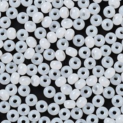 Imitation Jade 3/0 Glass Seed Beads&nbsp;SEED-Z001-A-A01