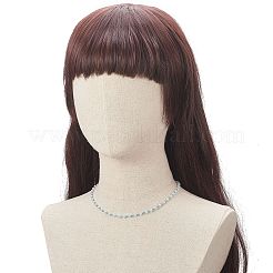 女性のためのABSプラスチックイミテーションパール＆シードガラスビーズのネックレス  ミックスカラー  17.52インチ（44.5cm）&nbsp;NJEW-JN04163