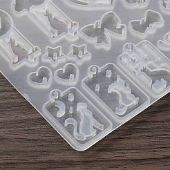 Cat Shape Theme DIY Pendant Silicone Molds&nbsp;DIY-F161-01C