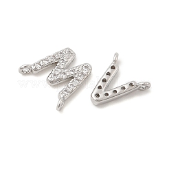 26Pcs Brass Micro Pave Clear Cubic Zirconia Pendants&nbsp;KK-H252-02P