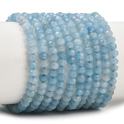Dyed Natural Whie Jade Beads Strands&nbsp;GG-CBAF9EE-A24-3x4mm