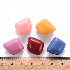不透明なアクリルビーズ  ポリゴン  ミックスカラー  17.5x15.5x11mm  穴：2mm  約230個/500g&nbsp;MACR-S373-15A