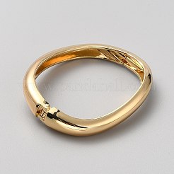 Brass Open Cuff Bangles for Women&nbsp;BJEW-SZC0008-01B-G