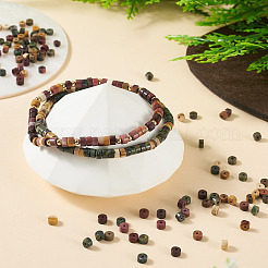 200Pcs 4 Styles Natural Dragon Blood & Picture Jasper & Natural Polychrome Jasper & Mookaite Beads&nbsp;G-TA0003-05A