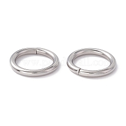 変色しない304ステンレススチールオープン丸カン  丸く切ったのこぎり  ステンレス鋼色  15x2mm  12ゲージ  内径：11.2mm&nbsp;X-STAS-C040-01F-P