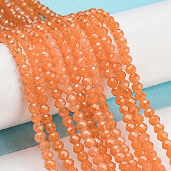 Baking Paint Transparent Glass Beads Strands&nbsp;DGLA-A034-J3mm-B03
