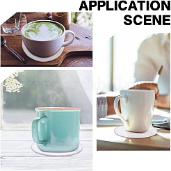 6Pcs Transparent Acrylic Cup Mats&nbsp;AJEW-FG0002-10B