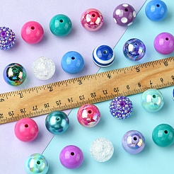 DIY Round Resin Beads and Acrylic Beads Jewelry Making Findings Kits&nbsp;DIY-FS0007-73